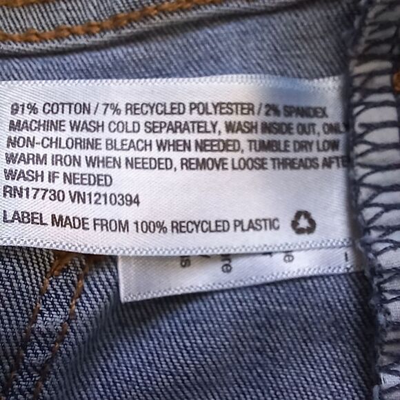 UNIVERSAL THREAD Skinny Jeans High Rise Distressed Ripped Knee Size 0 24R - Picture 6 of 12